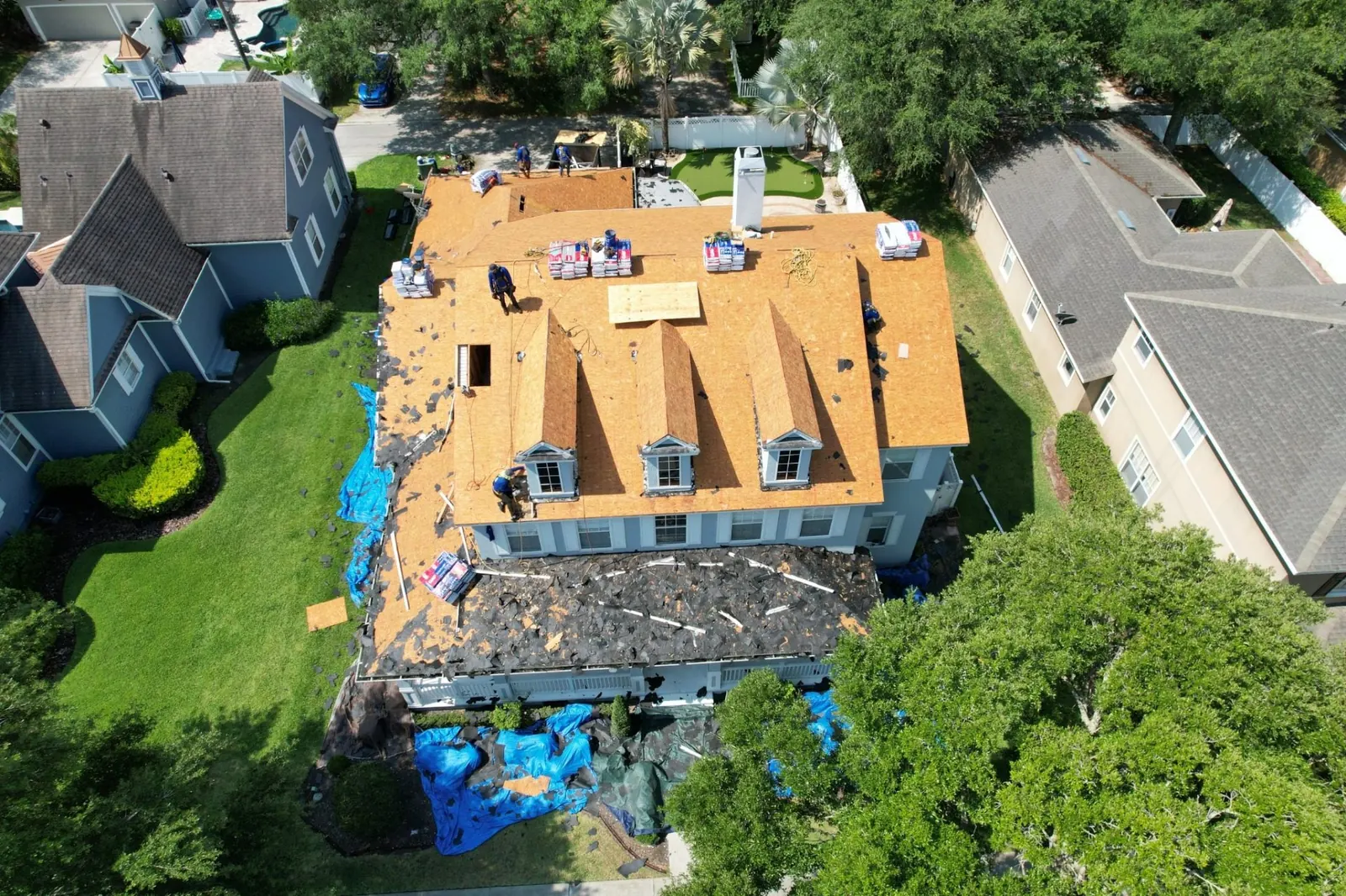 Before — Complete tear-off & architectural shingle install